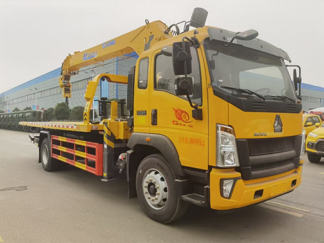 重汽豪沃G5X帶吊清障車 重汽豪沃G5X帶吊清障車